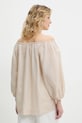 Odzież Answear.LAB bluzka z domieszką lnu 5112.iak beżowy