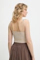 Одежда Хлопковый топ Answear.LAB MA.1311.hos бежевый