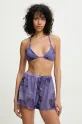 Answear Lab dwuczęściowy strój kąpielowy komplet fioletowy hl2fw22.hl4fw23.flk