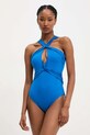 Answear Lab costume da bagno intero leggermente imbottita blu hw1fw1810.fjk