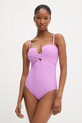 Answear.LAB jednoczęściowy strój kąpielowy bez fiszbinów różowy vy8136.flk