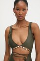 Îmbrăcăminte Answear Lab costum de baie dintr-o bucată hs1fw1701.flk verde