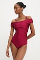 Jednodílné plavky Answear.LAB jemně vyztužené burgundské PW1A5510.fh