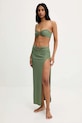 Answear Lab costum de baie din două piese și fustă de plajă uni verde hl3fw33.g.flk