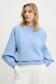 Answear Lab hanorac de bumbac albastru 93880.FWK