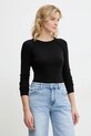 Answear Lab longsleeve negru 16486.TWK
