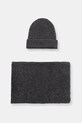 Шапка і шарф з вовною Answear.LAB 7086.7711.fms сірий WW25