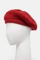 Answear.LAB beret wełniany wełna czerwony 1169.CMS