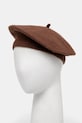 Answear.LAB beret wełniany wełna brązowy FG23502.hms