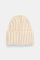 Answear.LAB czapka wełniana wełna beżowy hb7416.flk