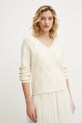 Одяг Сукня і светр Answear.LAB yq.720.fos бежевий