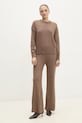 Pulover i hlače od kašmira Answear.LAB 8925.ILK smeđa WW25
