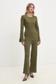Answear.LAB sweter i spodnie qt91025.fms zielony