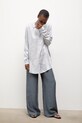 Košile Answear.LAB 34070.TMS stříbrná WW25