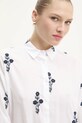 Хлопковая рубашка Answear.LAB белый sh2.tos