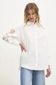 Бавовняна сорочка Answear.LAB білий FR85009.HKK