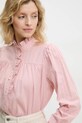 Хлопковая рубашка Answear.LAB розовый 5157.hos