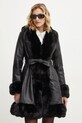 Kabát Answear.LAB 16058.FLK čierna