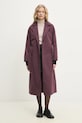 Answear Lab trenci TR038.flk burgundia WW25