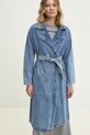 Answear Lab palton jeans necaptusit albastru sng.92.tos