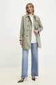 Bavlněný trenčkot Answear.LAB 8010510.hms zelená WW25