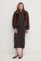 Bunda Answear Lab 8745.flk hnedá WW25