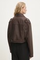 Îmbrăcăminte Answear Lab geaca ramones LJK.VICDKBROWN.ums maro