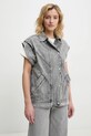 Γιλέκο τζιν Answear.LAB γκρί C10449.hos