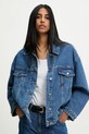 Answear Lab kurtka jeansowa bez kaptura niebieski rd9006.1.flk