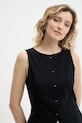 Βαμβακερό γιλέκο Answear.LAB μαύρο LWV.620MARLIN.ums