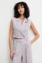 Îmbrăcăminte Answear Lab compleu - jachetă și pantaloni V331.P981.HWK violet