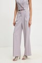 Answear Lab compleu - jachetă și pantaloni violet V331.P981.HWK