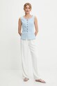 Answear Lab gilet di jeans RD3052.hlk blu WW25