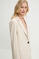Sako s příměsí lnu Answear.LAB 2626.HAK béžová