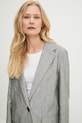 Sako s příměsí lnu Answear.LAB šedá 2626.HAK