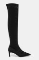 Vysoké čižmy Answear.LAB M2852.HWK čierna WW25