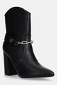 Answear Lab botine peste 8 cm negru lancuch.hms
