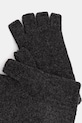 Vunene rukavice bez prstiju Answear.LAB mitalia.fos siva WW25