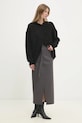 Answear.LAB spódnica esk022.ILK szary WW25