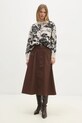 Джинсова спідниця Answear.LAB 5120.ios коричневий WW25