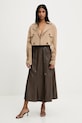 Answear.LAB spódnica PK29260.ilk brązowy WW25