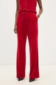Answear.LAB spodnie welurowe p2228.FLK czerwony WW25