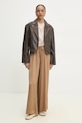Штани Answear.LAB MS2045.ilk коричневий WW25