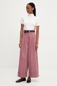 Answear Lab pantaloni de bumbac 5240.IKK roz WW25