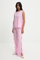 Answear.LAB spodnie bawełniane 2352.fos różowy WW25