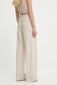 Oblečení Kalhoty s příměsí lnu Answear.LAB 2627.HAK béžová
