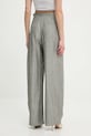 Oblečení Kalhoty s příměsí lnu Answear.LAB 2627.HAK šedá