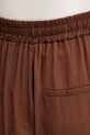 Answear Lab pantaloni din in maro LD2656.hak