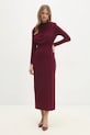 Answear.LAB sukienka sng.76.tos bordowy WW25