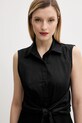 Answear Lab rochie din bumbac negru 20195.tos